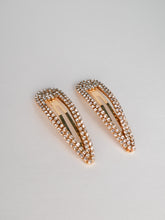Load image into Gallery viewer, Gold Rhinestone Clip Set
